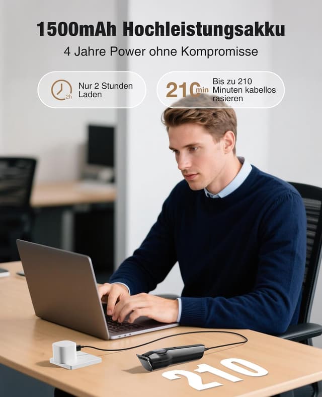 Thumbnail 2 de 12-in-1 Barttrimmer Herren IPX7