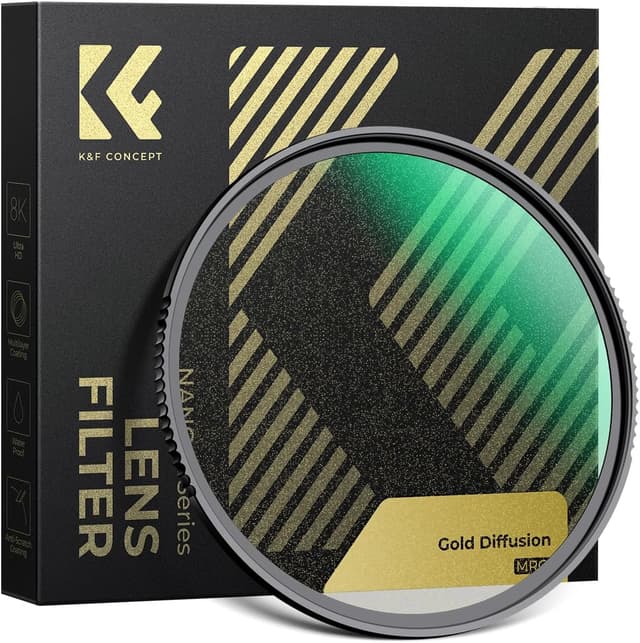 Detalle de K&F CONCEPT filtre Gold-Mist diffusion 77 mm pour objectif photo numérique