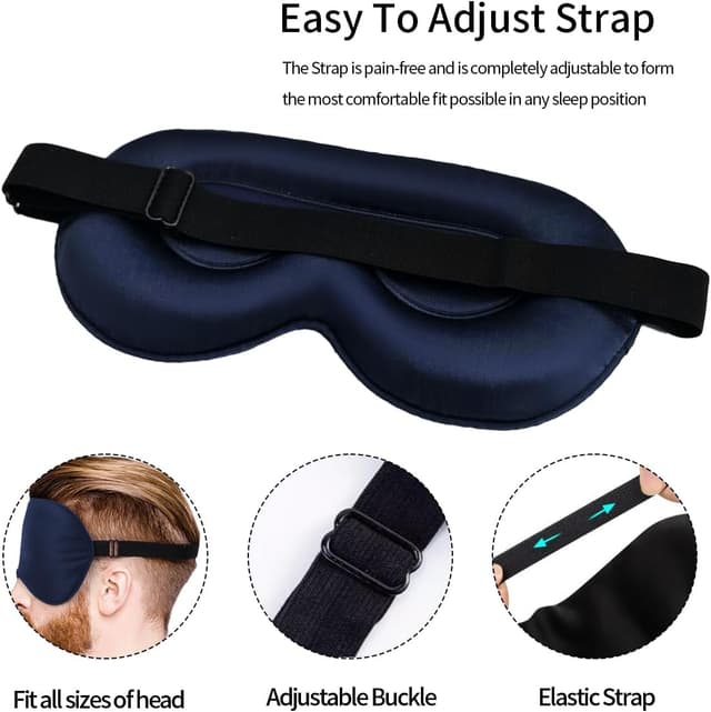 Thumbnail 3 de townsslik máscara de sueño 3D seda 19mm