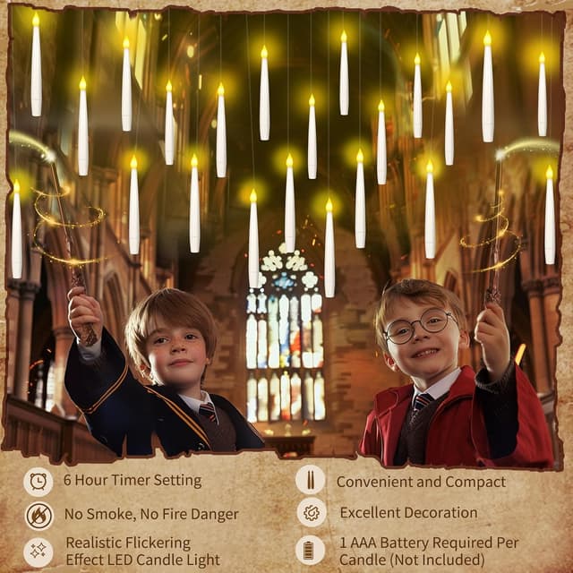 Thumbnail 3 de Aptliton Floating Candles 12pc 6H Timer