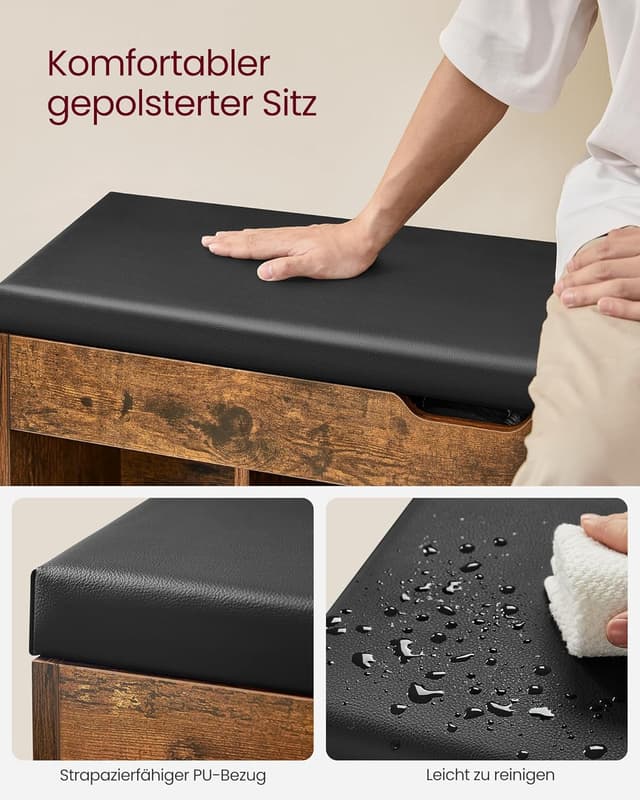 Thumbnail 5 de VASAGLE LHS130B01 Schuhbank 30×100×44 cm