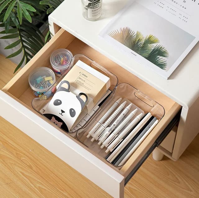 Thumbnail 4 de Grace Store 4PCS Clear Plastic Storage Organisers