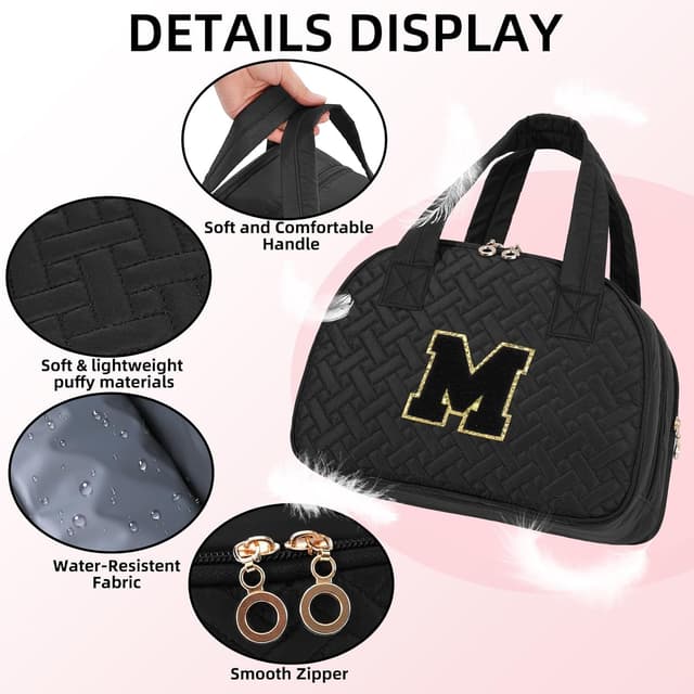 Detalle 2 de Initial makeup travel bag, 28cm wide