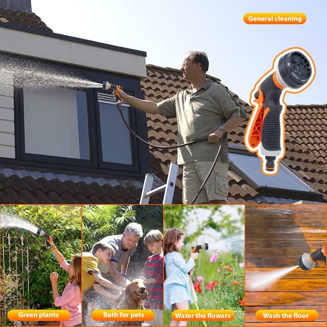 Thumbnail 4 de DELEE Gartenschlauch-Spritzpistole 8 Muster