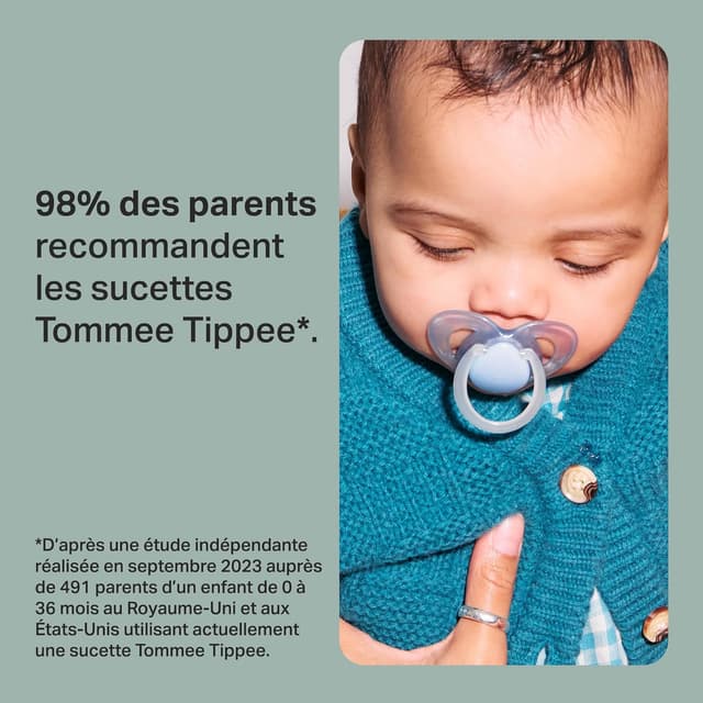 Detalle 1 de Tommee Tippee sucette de nuit 6-18 mois
