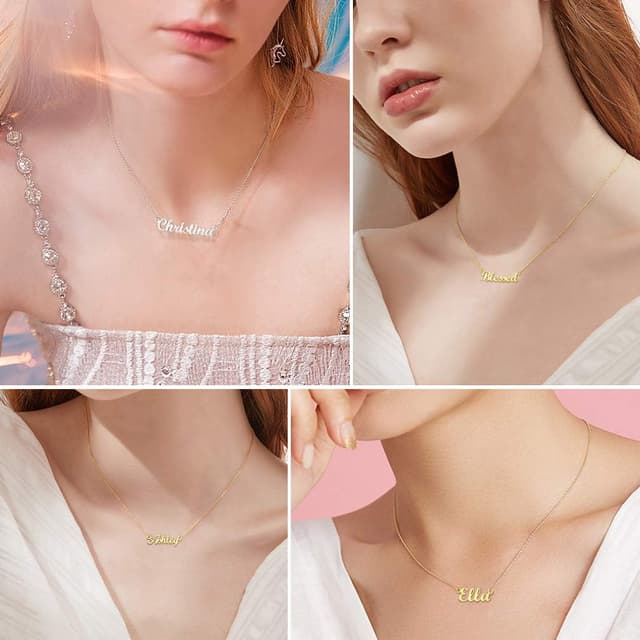 Detalle 2 de Custom4U Collier prénom Christina 45+5 cm