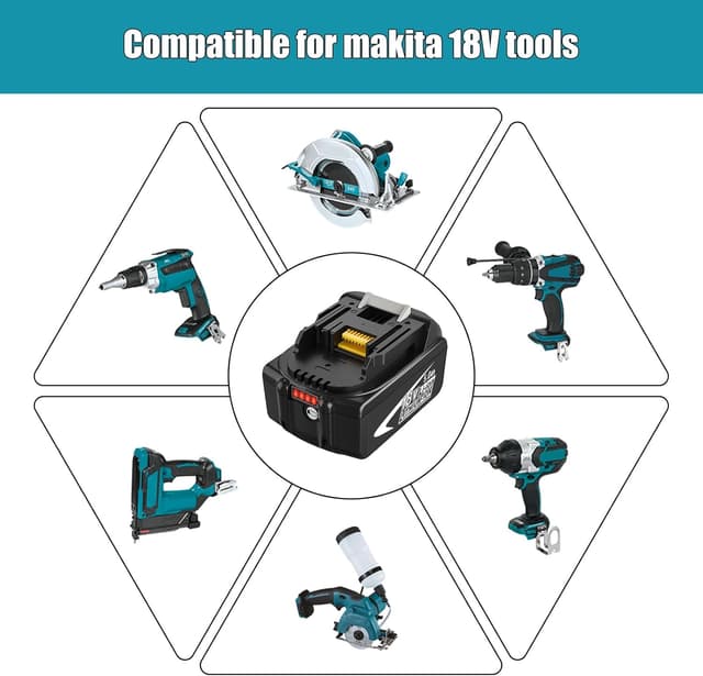 Thumbnail 5 de Makita 18V 5000mAh Remplacement 2 pièces