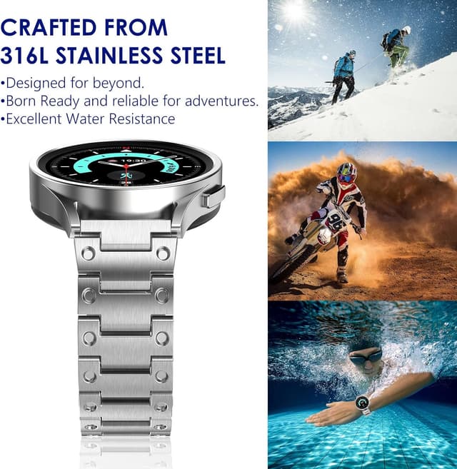 Detalle 1 de Wingle stainless steel strap 40mm watch band