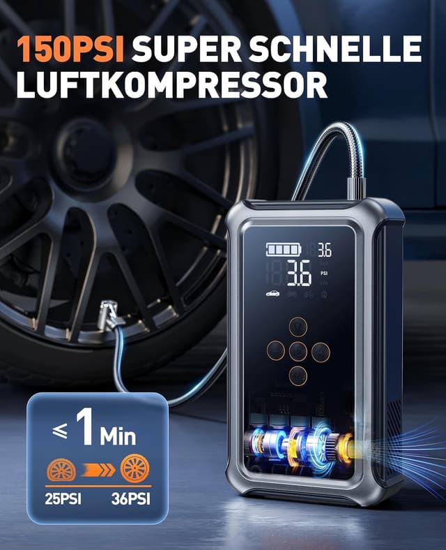 Detalle de Joltekon 5000A Starthilfe Powerbank 12V für Pkw