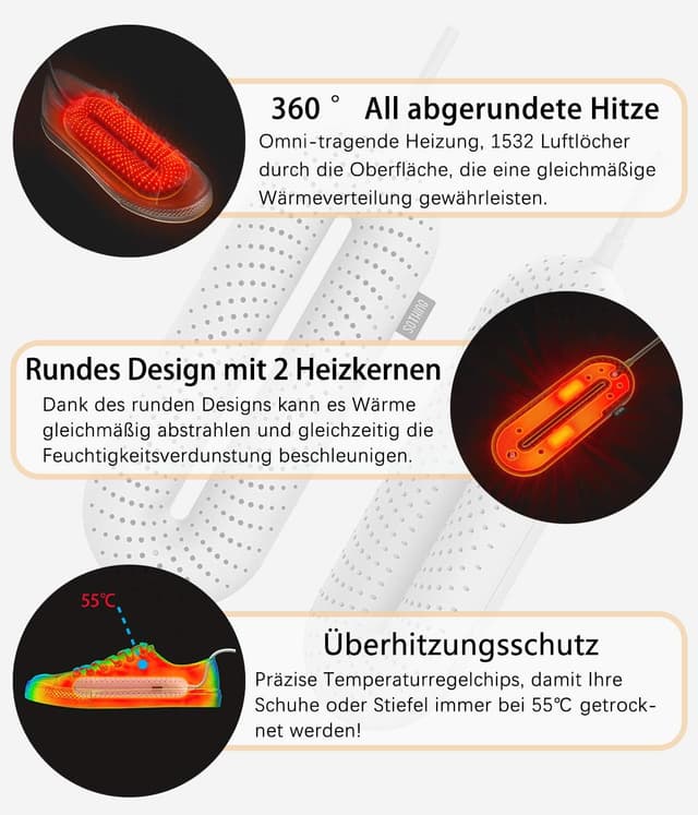 Detalle 2 de Snowpea Schuhtrockner 55℃