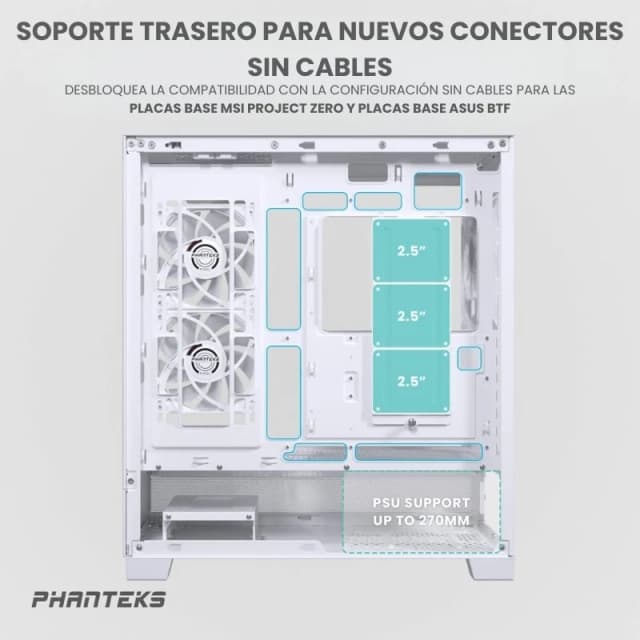 Detalle de Phanteks XT View Cristal Templado USB 3.0