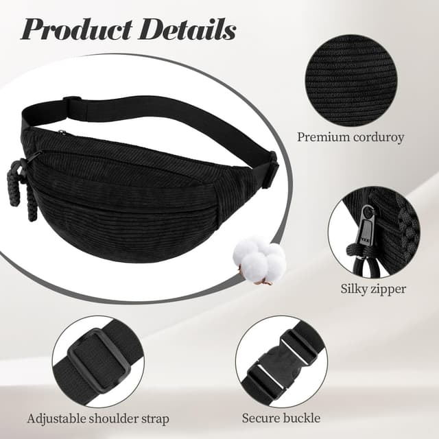 Thumbnail 2 de Aucuu Riñonera de Pana 31,5 cm