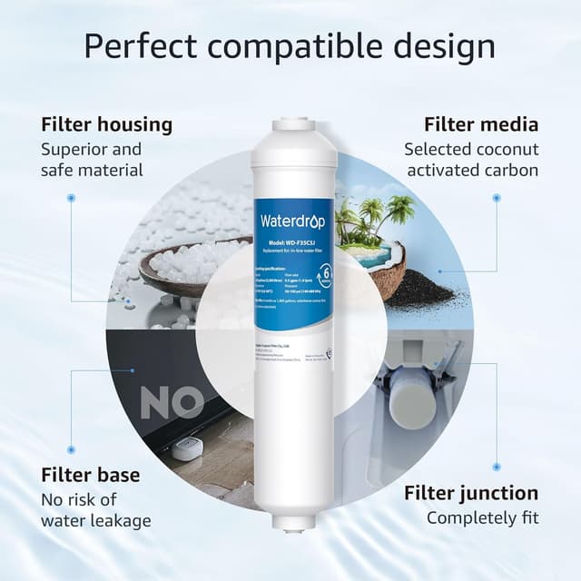 Thumbnail 3 de Waterdrop Fridge Water Filter Replacement 4 💧