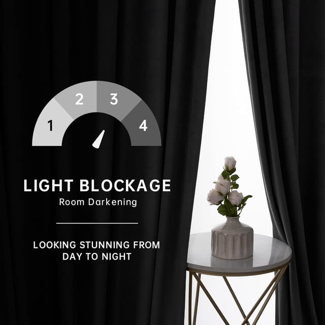 Detalle de Topfinel Cortinas Opacas 240cm para Salón 🏡