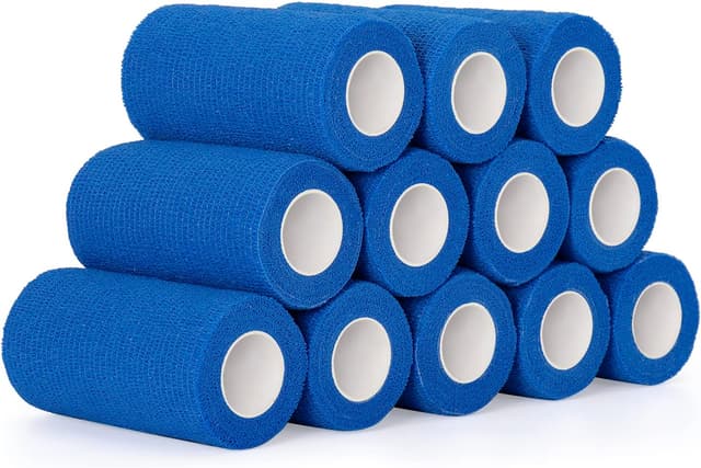 Detalle de 12 Roll Selbstklebender Verband 10 cm Blau