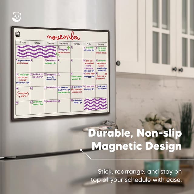 Thumbnail 4 de Smart Panda Magnetic Fridge Whiteboard Calendar