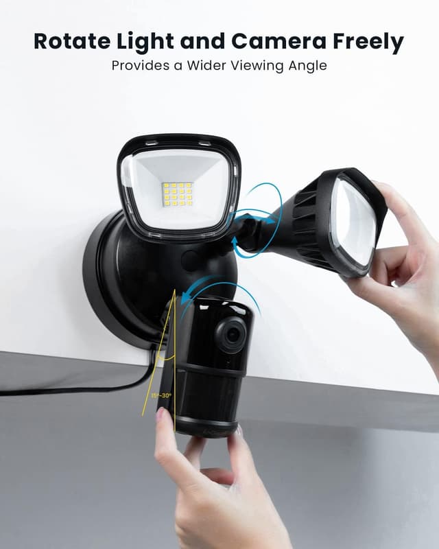 Thumbnail 6 de ieGeek 2K Security Floodlight Camera with Colour Night Vision, PIR, 2-way audio and WiFi