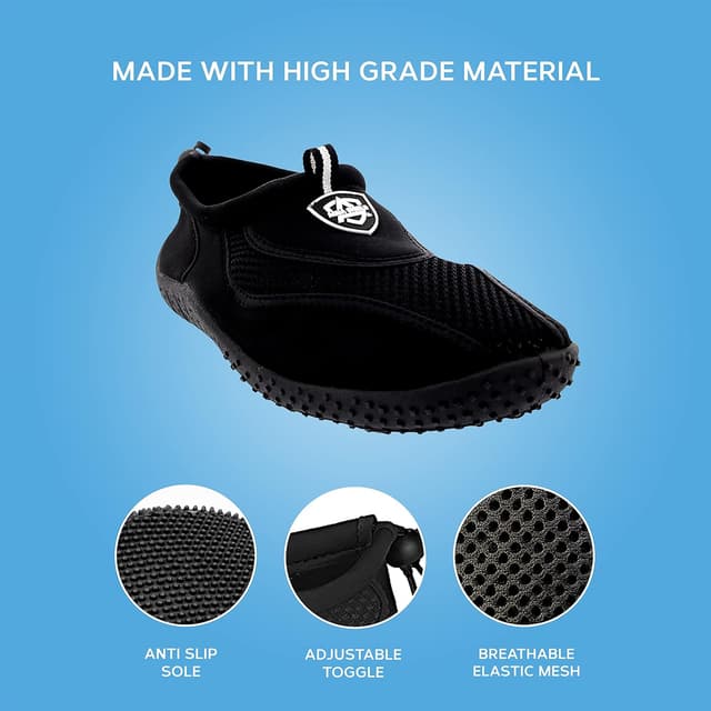 Detalle 2 de Aqua Shield Women’s Beach Pool Sea Swimming Toggle Slip-On Water Socks