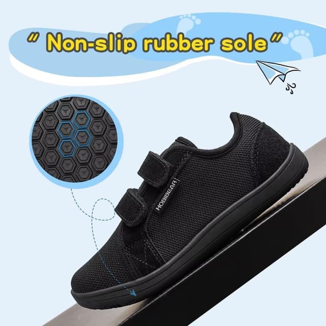 Detalle de HOBIBEAR Kinder-Barfußschuhe mit breiter Zehenbox für Outdoor & Trail Running
