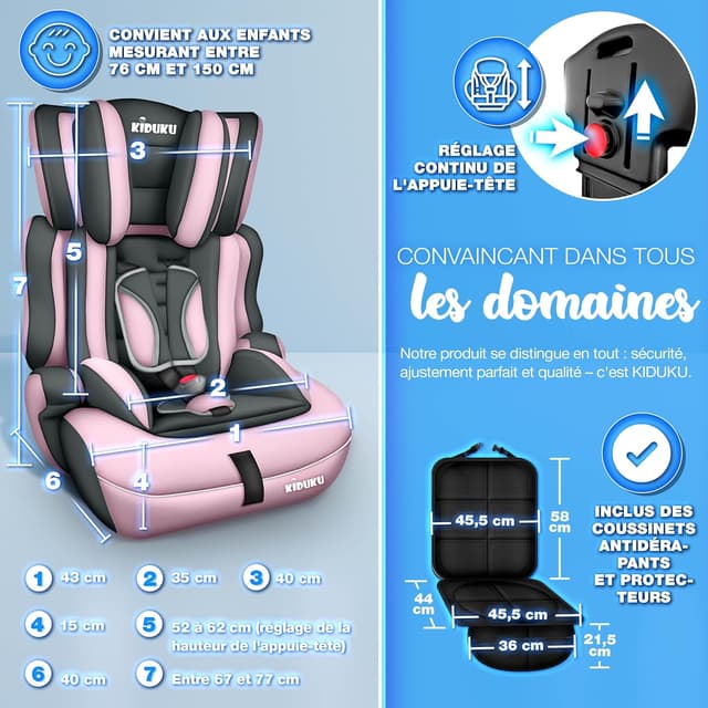 Thumbnail 4 de KIDUKU Siège auto évolutif 9–36 kg 👶