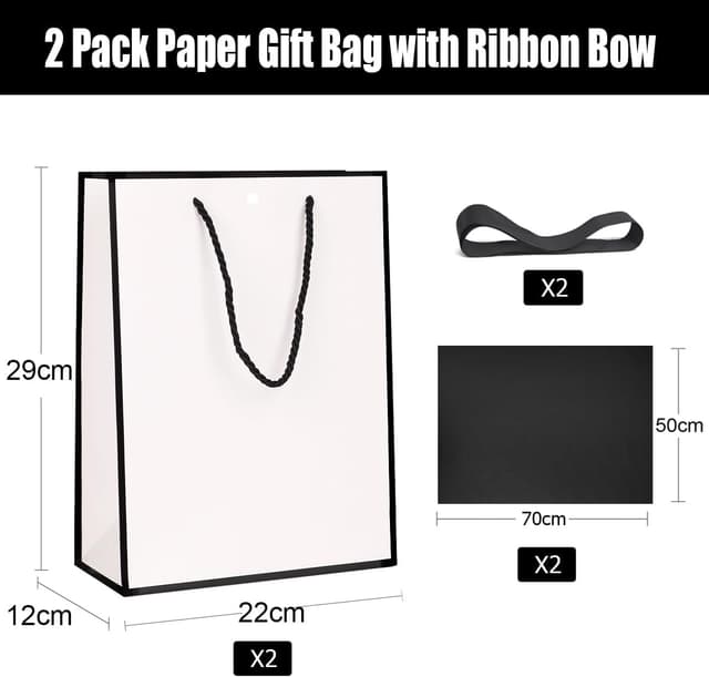 Thumbnail 1 de ZJHiome Gift Bags 22 x 29 x 10 cm 🛍