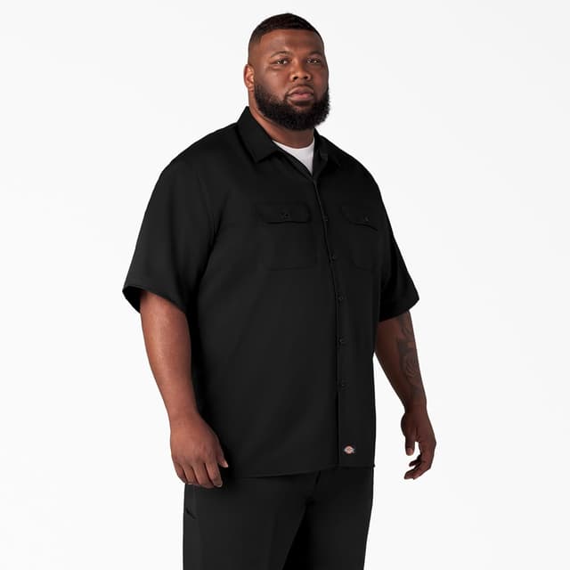 Detalle de Dickies Herren Langarmshirt aus 8,5 oz Twill – robust für Alltag und Arbeit