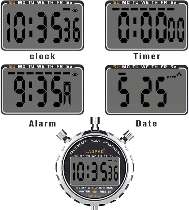 Thumbnail 2 de LAOPAO Chronomètre Numérique 1/100s