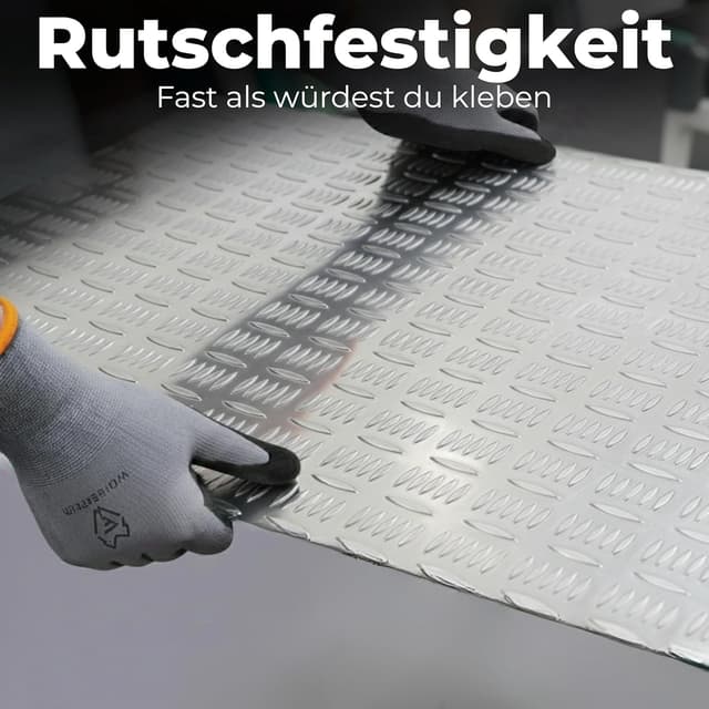 Detalle de WOLFSFELLER Premium Arbeitshandschuhe Herren Gr. 9 – 5 Paar mit langlebiger Nitril-Beschichtung