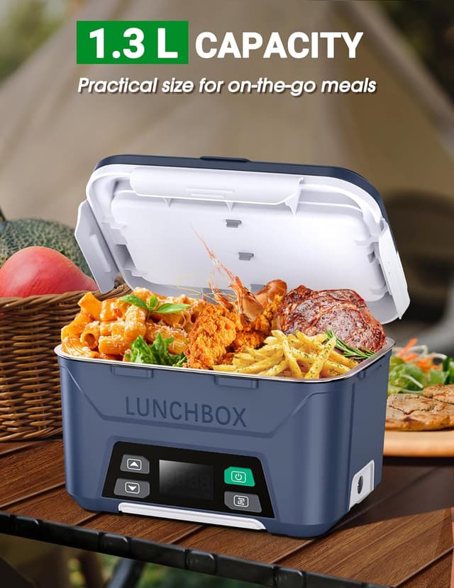 Detalle 2 de Docusvect Rechargeable Heated Lunch Box 1.3L 🍱