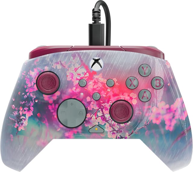 Detalle 2 de Turtle Beach Rematch Advanced Kyoto Bloom Wired Gaming Controller (Xbox & PC) – Lenticular design, Hall-Effect triggers