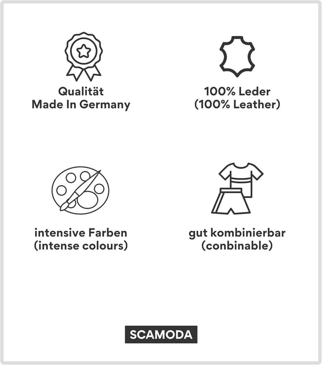 Thumbnail 6 de SCAMODA Damengürtel aus Echtleder mit Lochmuster und silberner Gürtelschnalle – Made in Germany