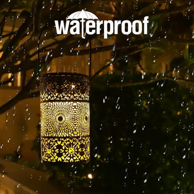 Detalle de Solar Lanterns 2 Pack IP65 Garden Lights