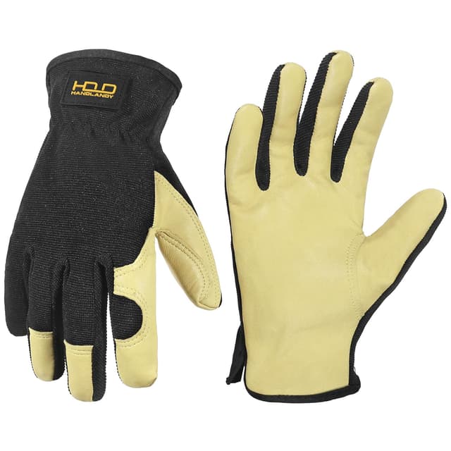 Thumbnail 6 de HANDLANDY Men Leather Gardening Gloves Large