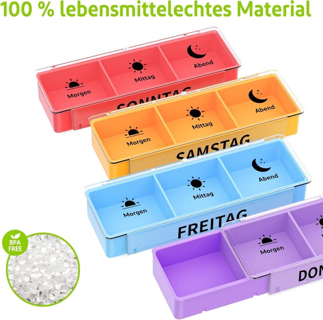 Thumbnail 4 de Opret 7‑Tage Pillenbox 3 Fächer