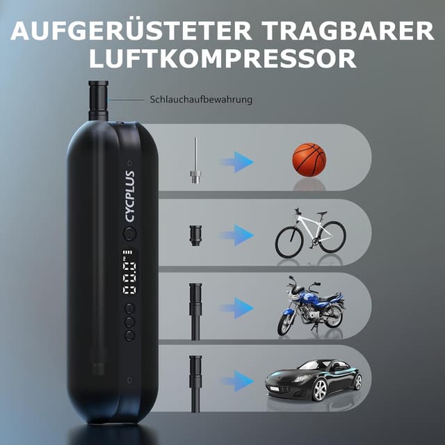 Thumbnail 6 de CYCPLUS Luftpumpe 150 PSI elektronisch