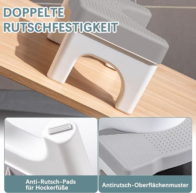 Detalle 2 de Tabouret de toilette pour adulte (lutte contre hémorroïdes, constipation) – position à 35°