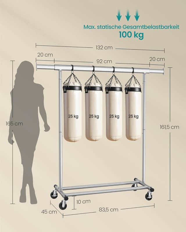 Thumbnail 4 de SONGMICS Kleiderständer HSR13S 100 kg Traglast