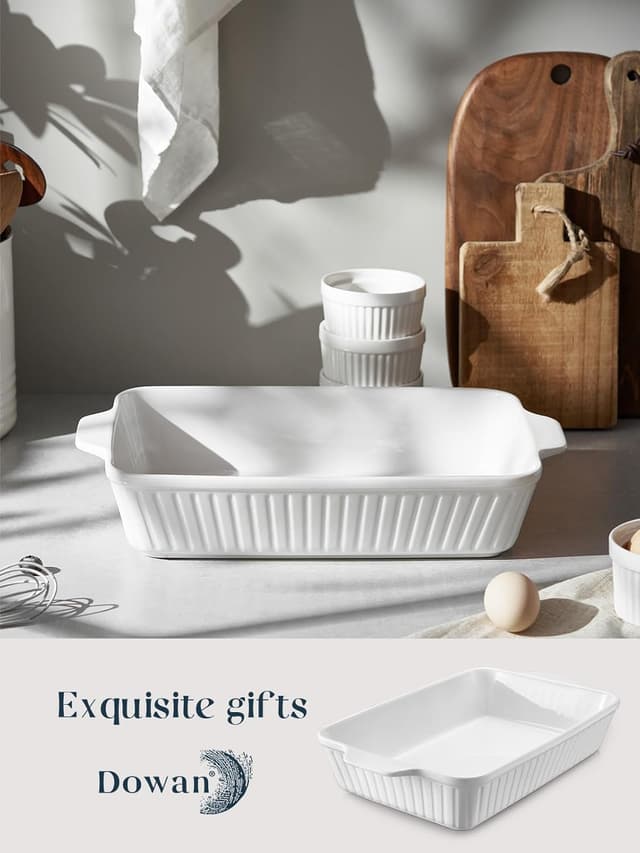 Detalle 2 de DOWAN 9x13 ceramic baking dish, 4.2 qt