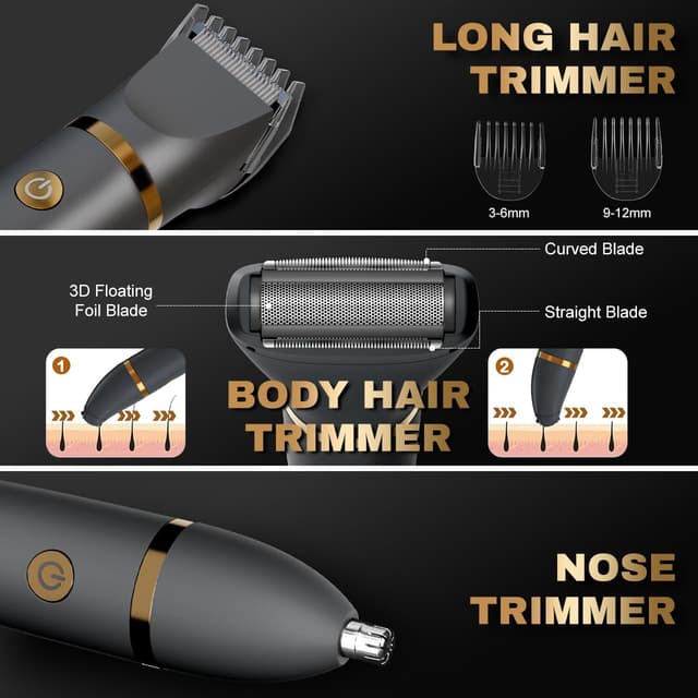 Detalle 2 de Scttomon Ball Shaver 3‑in‑1 electric razor