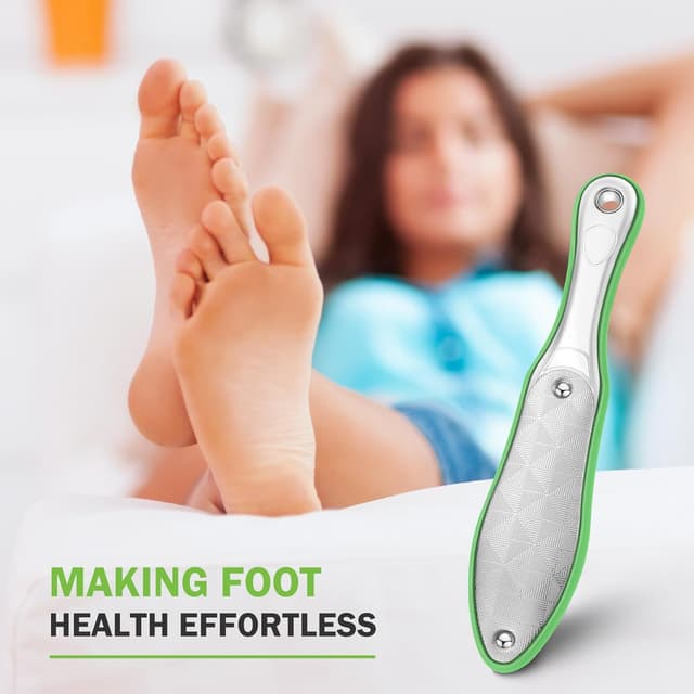 Thumbnail 6 de BEZOX Heavy Duty Stainless Steel Full Body Foot File (Green) – Double-Sided Pedicure Callus Remover