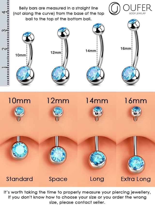 Thumbnail 6 de OUFER Bijou nombril Titanium 14G 10–16 mm