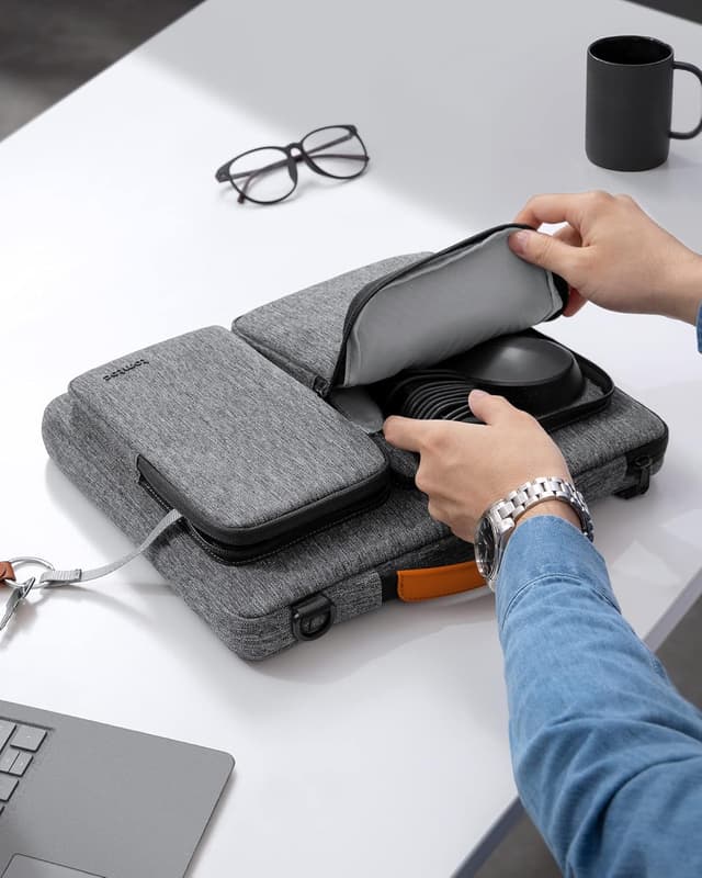 Thumbnail 6 de tomtoc Laptop Shoulder Bag for 14 inch laptops (12-month warranty) — 360° protective sleeve-style carry