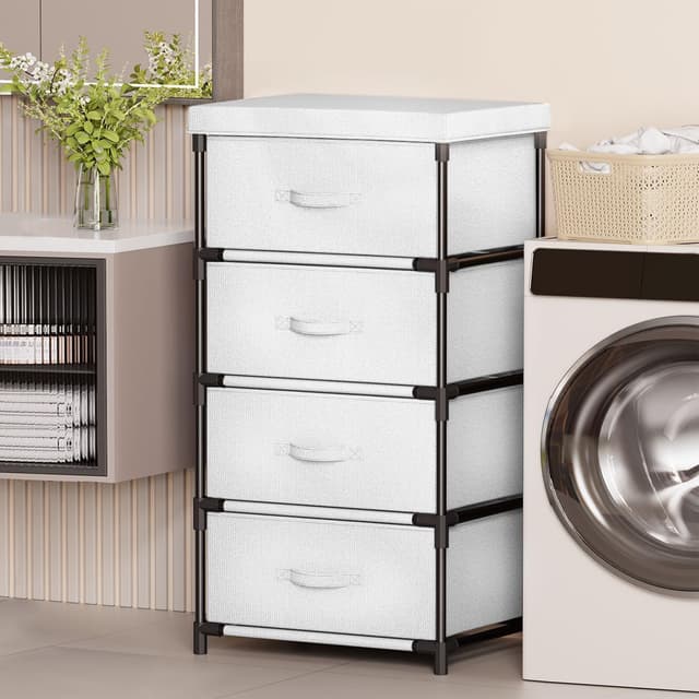 Thumbnail 3 de WANGIRL Fabric Chest of Drawers