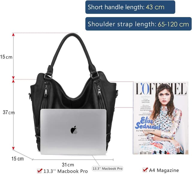 Detalle 2 de Realer Damen Shopper Set 2-teilig, 31 cm