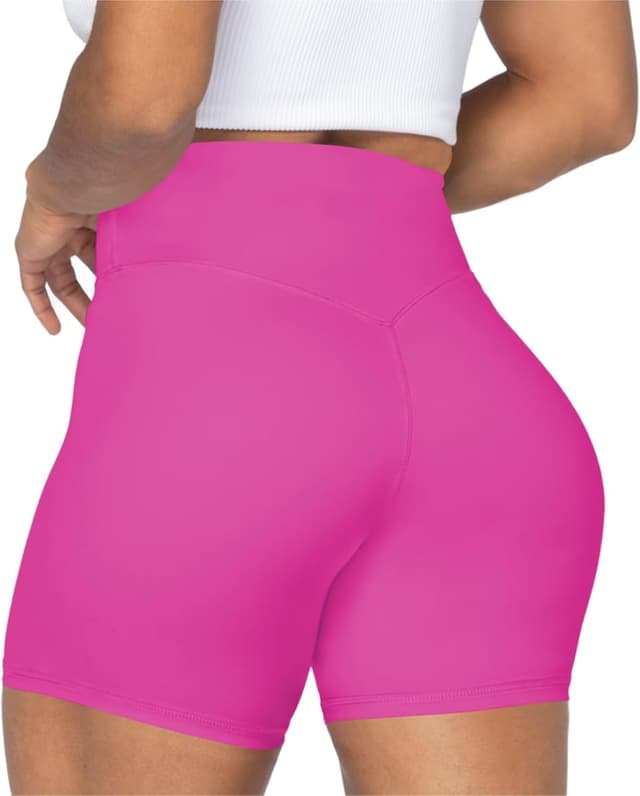 Detalle 2 de Sunzel No Front Seam High Waist Biker Shorts for Women (Squat Proof Yoga & Gym)