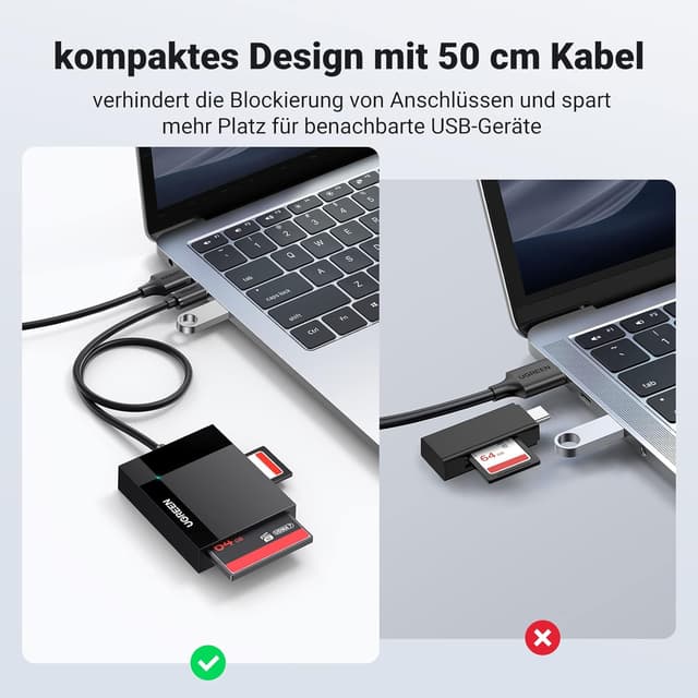 Thumbnail 6 de UGREEN USB C Kartenleser 4in1 104MB/s