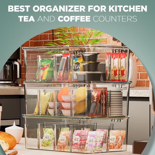 Detalle 2 de KICHLY Caja Acrílica para Té, Café y Especias