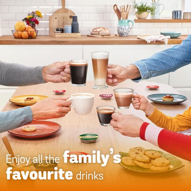 Detalle 2 de Tassimo by Bosch Style Friendly Pod Coffee Machine Bundle (TAS112EGBC) with 40 Kenco Drinks – Black