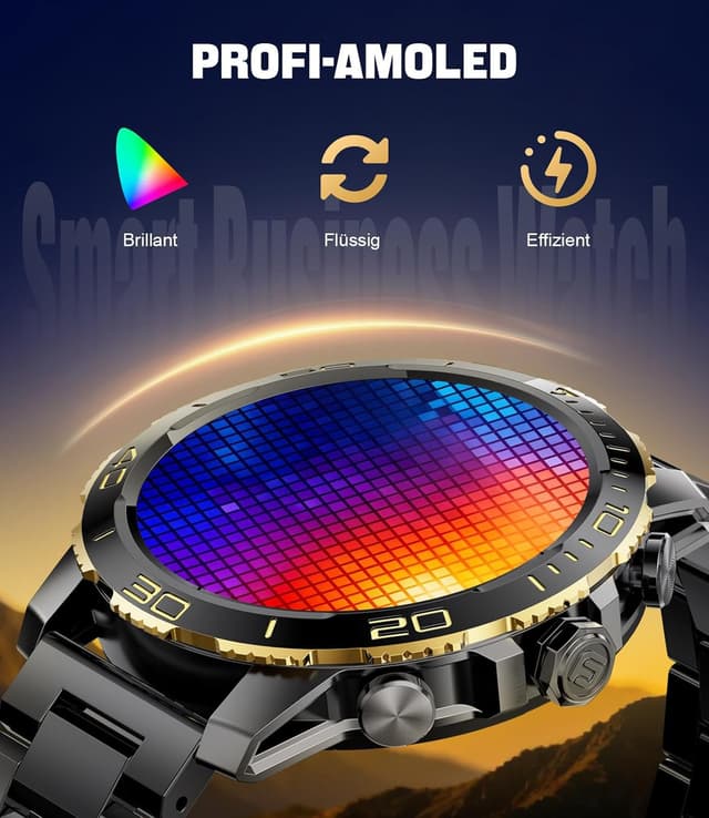 Detalle 2 de CHOOSETIME Montre connectée homme 1,43" AMOLED 800 mAh – appels Bluetooth, sport & suivi santé (IP68)