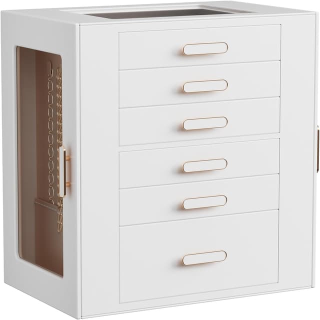 Thumbnail 6 de ASINGYER 6-Layer Jewelry Organizer with Glass Doors 💍